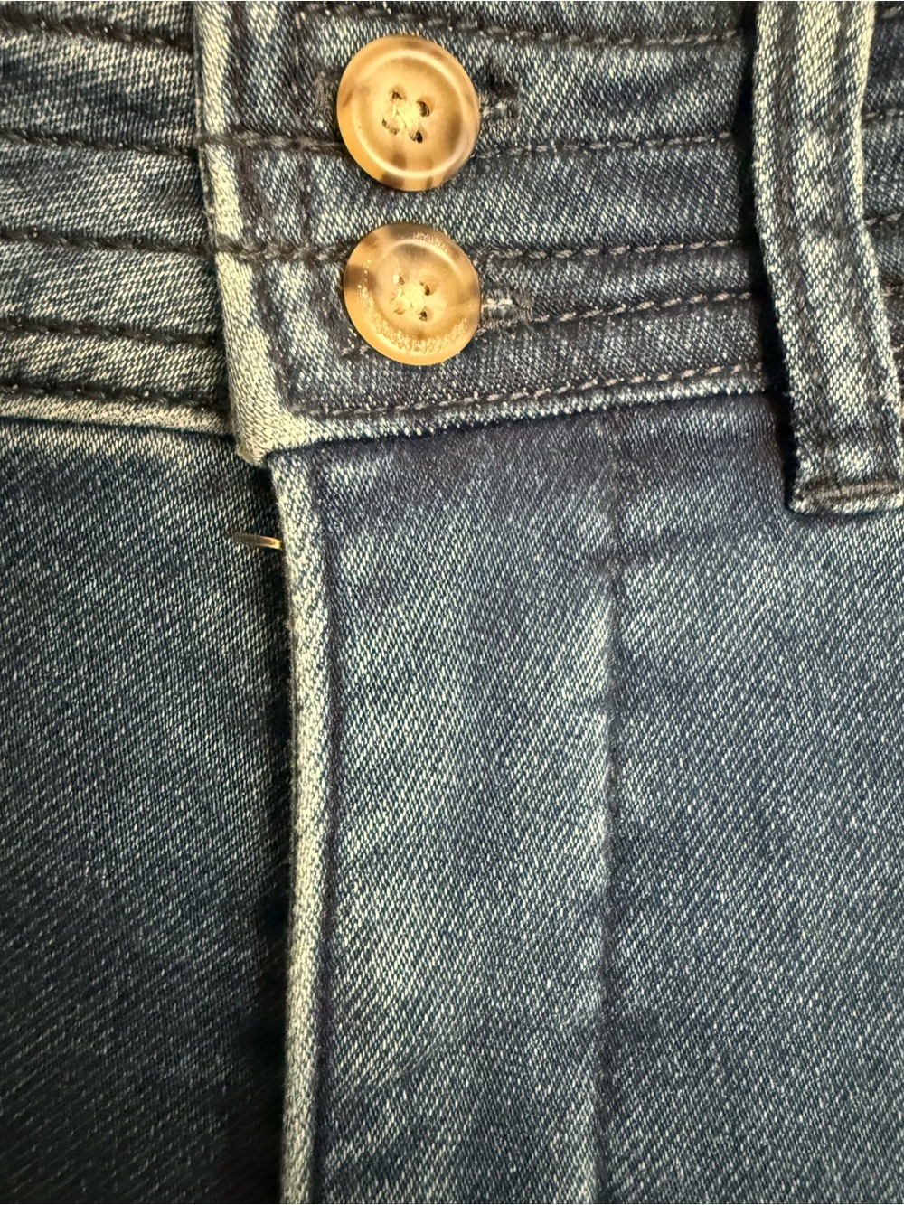 FAHERTY Harbor Wide Leg Jeans Stretch Terry High Rise Blue Denim 28 - Picture 7 of 7
